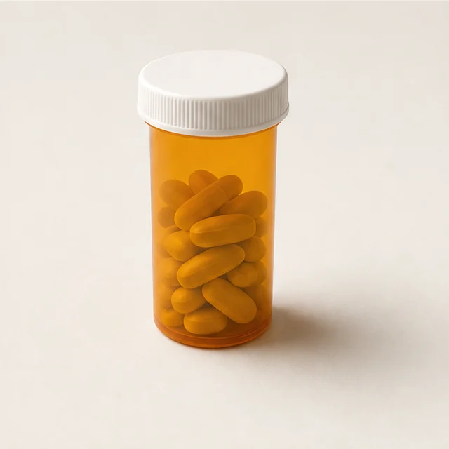 A prescription pill bottle